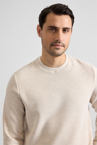 Süvari Bej Regular Düz Bisiklet Yaka Sweatshirt Sw2013700035-bj3 Bej