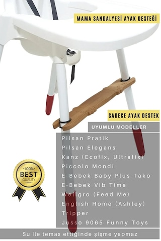 Ithal Contalı Mama Sandalyesi Ayak Koyma Desteği Pilsan Elegans, Pratik, Kanz, Piccolo, E Bebek Tako