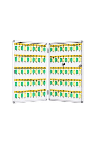 120'li İthal Alüminyum Anahtar Dolabı 40x78x5,5 Cm Gri