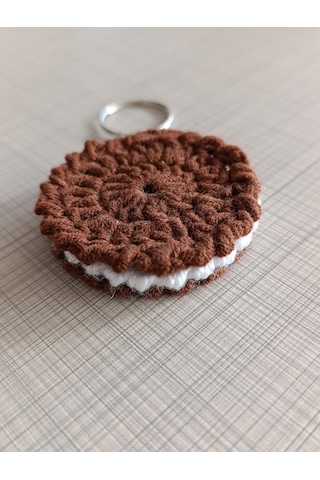 Oreo Örgü Anahtarlık Gümüş