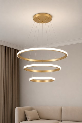 Rizon 3 Lü Led Sarkıt Avize Beyaz Işık Eskitme