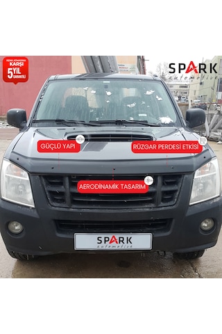 Isuzu D-max 2006-2012 Yıl Aralığı Uyumlu Kaput Rüzgarlığı 3mm