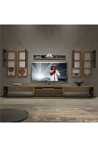 Decoraktiv Trendstyle 8das Mdf Tv Ünitesi Tv Sehpası Pera - Siyah