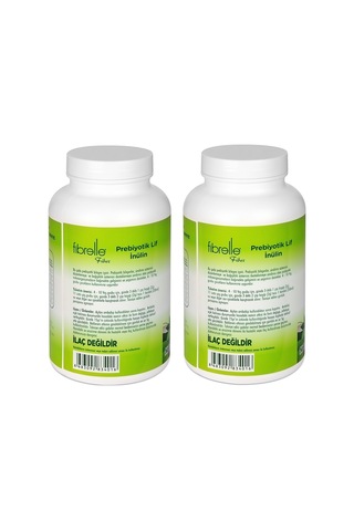 Fibrelle İnülin Prebiyotik Lif 250g Plastik Ambalaj 2 Adet