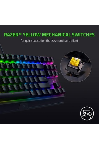 Razer Blackwidow V3 Tenkeyless Sarı Anahtar - Kompakt Mekanik O