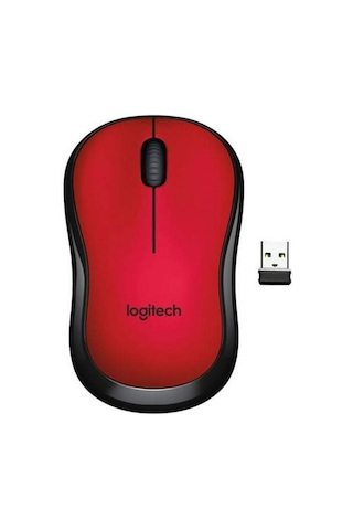 Geeksen Logitech M220 Kırmızı Kablosuz Sessiz Fare - 2.4ghz Optik Teknoloji, Ergonomik Tasarım, 18 Ay Pil Ömrü, Windows/mac Uyumlu Optik