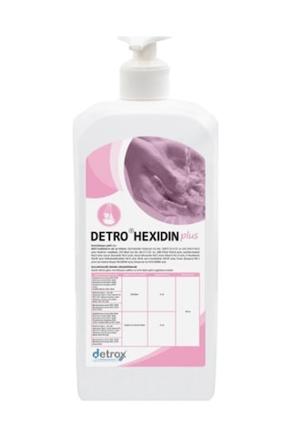 Detro Hexidin Antiseptik Etkili Sıvı Yıkama Sabunu 1 L Detro Hexidin Antiseptik Etkili Sıvı Yıkama Sabunu 1 L