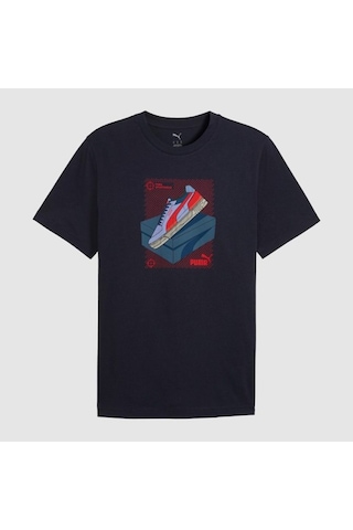 Puma Graphic Erkek Lacivert Tişört 691777-16