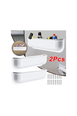 Willowhaven Beyaz 2 Adet Karavan Kapısı Depolama Kutusu Kendiliğinden Vidalama Beyaz