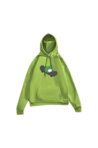 Novahub Kadın Uzun Kollu Kapşonlu Kazak - Su Baskı, Beyaz - Rahat Polyester, Elbise İçin Beyaz