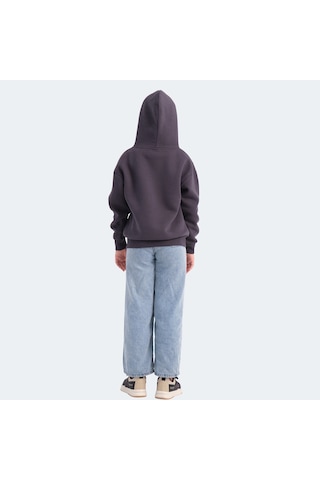 Slazenger LENE Çocuk Kapüşonlu Cepli Koyu Gri Sweatshirt