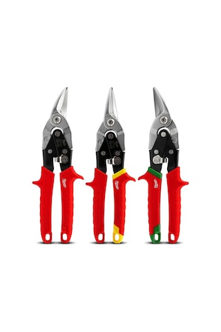 Milwaukee Kaportacı Makası Seti 3 Parça Sağ-Sol-Düz 260 Mm - T48224533