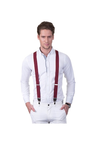 Tudors Erkek Pantolon Askısı Bordo