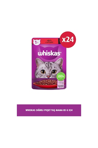 Whiskas Sığırlı Kedi Maması 85 Gr X 24 Adet