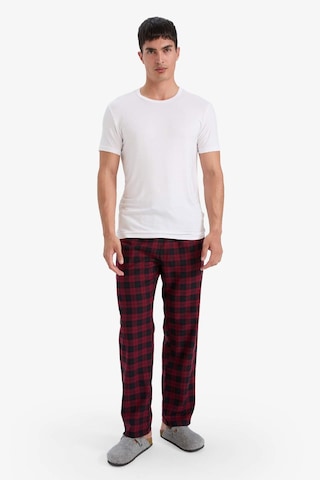 Defacto Regular Fit Cepli Uzun Kareli Pijama Altı F5217ax25wnnv147 Lacivert