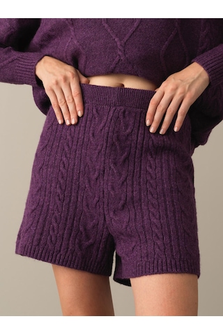 Xint Mor Regular Fit Triko Şort 850855