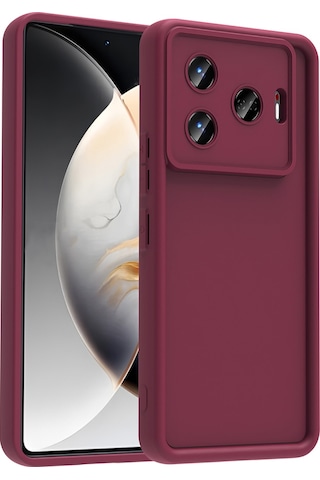 Zore Tecno Camon 30 Pro 5g Kılıf Kamera Korumalı Msra Ananas Kapak - Mürdüm Mürdüm