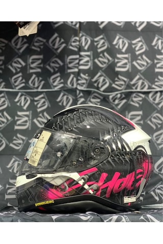 Shoeı Nxr Profesyonel Fullface Kask Beyaz - Pembe
