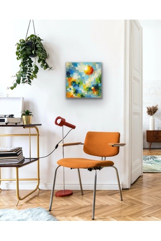 Yaz Mevsimi Kanvas Tablo 60x60cm Çok Renkli