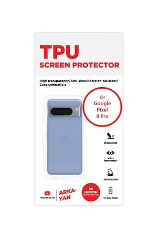 Google Pixel 8 Pro Arka Ve Yan Koruyucu Tpu Film