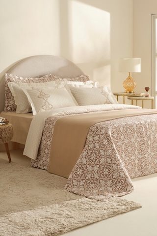 Karaca Home Luvina 8 Parça Çift Kişilik Summer Set Bej Bej