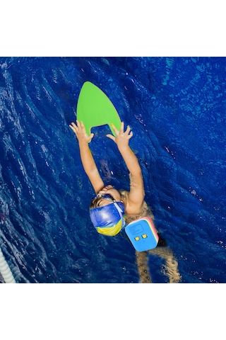 Xindoker Yüzme Egzersiz Seti: Eva Köpük Kolluk + Bel Süngeri, Yeşil-sarı Kolluk, Renkli Bel Süngeri Seçeneği Yeşil - Sarı