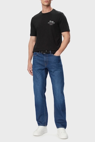 Tommy Hilfiger Logolu % 100 Pamuk Regular Fit Bisiklet Yaka T Shirt Erkek T Shirt Mw0mw43224 Bds Siyah