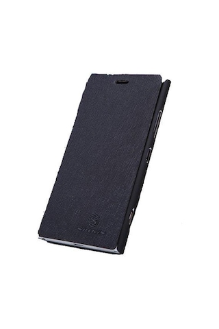 Nillkin Lumia 920 İle Uyumlu Yana Açılan Kapaklı Kılıf Siyah Renk