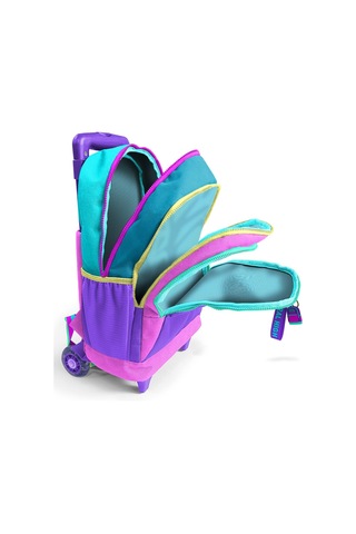 Coral High Kids Pembe Pastel Renkli Üç Bölmeli Çekçekli Okul Sırt Çantası 23959