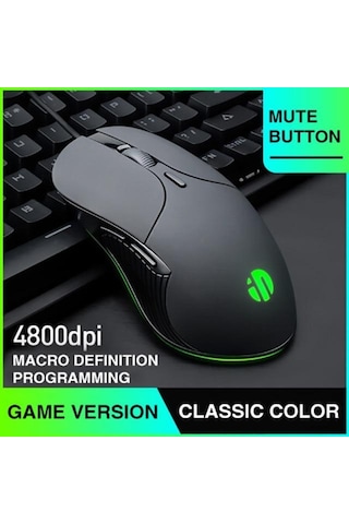 Meslek Kablolu Oyun Faresi 6 Düğmeler 4800 Dpı Led Optik Usb Bilgisayar Fare Oyun Fareleri Pc Dizüstü Bilgisayar İçin