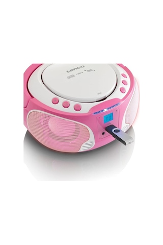 Lenco Scd650Pk Taşınabilir Müzik Seti Karaoke Radyo Cd Çalar Mp3