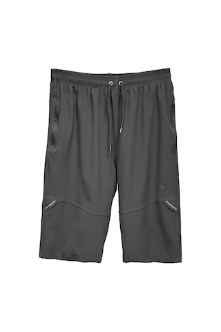 Ters Fermuar Erkek Şort Mayo Rks-08 Siyah Siyah