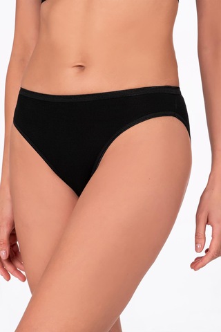 Kadın Viskon Slip Siyah Kompedan K23926 Siyah