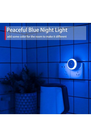 Kırmızı Gece Lambası, Fişli Led Gece Lambası, Yuvarlak, Işık Sensörü