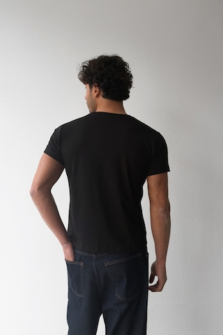 Flaw Atelıer Basic Slim Fit Siyah Tişört-29507