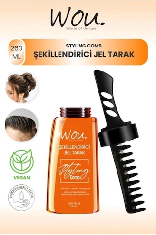 Wou Saç Şekillendirici Jel Tarak 260 ML Wou Saç Şekillendirici Jel Tarak 260 ML