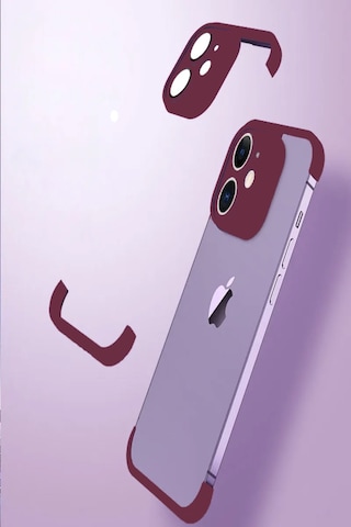 Apple Uyumlu iPhone 11 Kılıf 2 Parçalı Alt Üst Kamera Lens Korumalı Sert Silikon