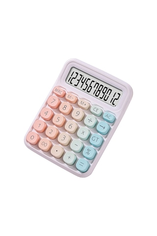 Aubyhe Ofis Ve Öğrenci Hesap Makinesi, Mekanik Klavye, 12 Basamaklı Ekran, Büyük Dairesel Tuşlar, Degrade Renk Seçenekleri 1xaaa Pil Gerekiyor, Pil Dahil Değil Diğer