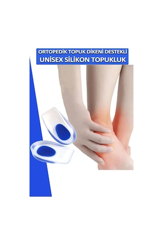 Ortopedik Topuk Dikeni Tabanlık Jel Yastıklı Silikon Topukluk