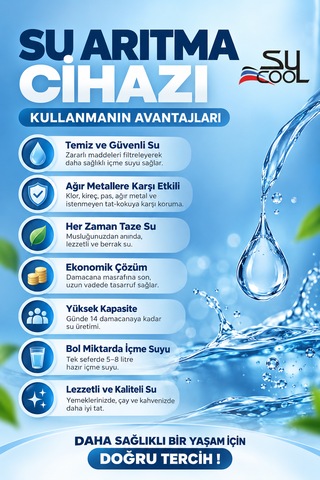 Sucool 10 Aşamalı Lg Membranlı Çelik Tanklı Su Arıtma Cihazı 1