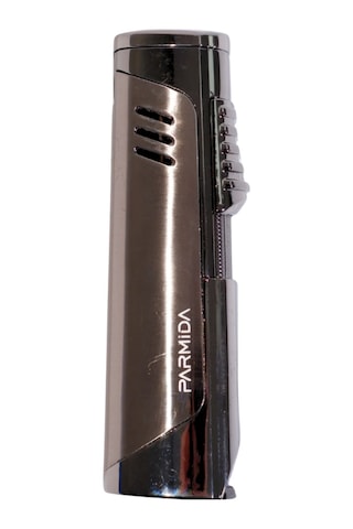 Parmida Üç Torch Pürmüz Gunmetal Delicili Metal Puro Çakmağı Tr10036