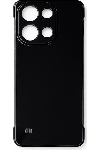 Redmi Note 13 Pro 4g Uyumlu Kamera Korumalı Yanları Açık Sararmaz Sert Mika Şeffaf Kılıf Siyah