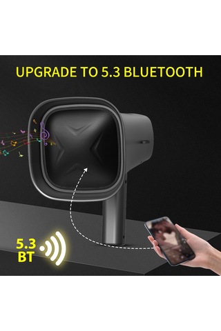 Hfambition Dv-680 Siyah Güneş Enerjili El Tipi Mikrofon: Bluetooth, Ses Kaydı, Led Işık Ve 8w Çıkış Gücüyle Dış Mekan扩音器 10.1"