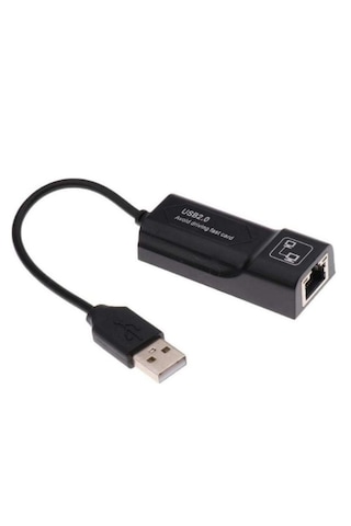 Usb 2.0 To Ethernet Rj45 Çevirici Adaptör 10/100 Mbps