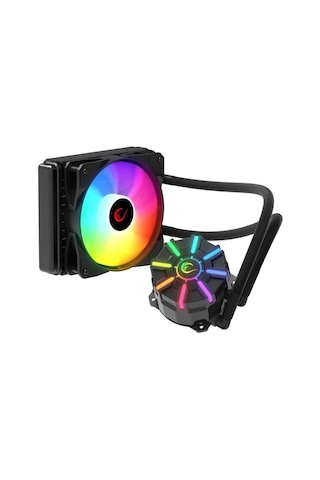 Rampage Helıos C1 Siyah 68cfm 1800rpm Rainbow Amd Am5/ıntel Lga1700 120mm Sıvı Soğutmalı Cpu Fan