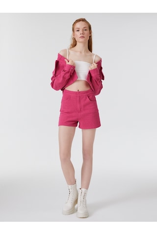 Regular Fit Kadın Şort Pembe
