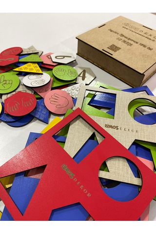 Renkli Rakamları Öğreniyorum Ahşap Eğitici Oyuncak