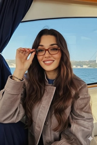 Glamy Kare Model Optik Uyumlu Mavi Işık Korumalı Gözlük Modern Çerçeveli Trend Şık Ve Modern Kahverengi