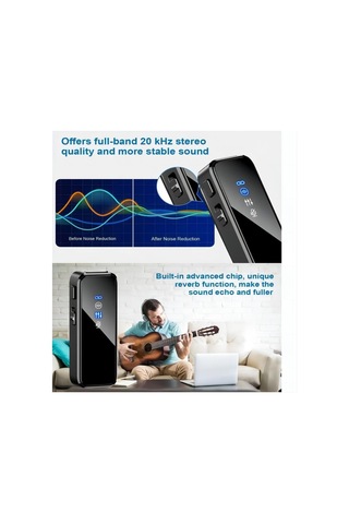 Moveevo 2.4ghz Şarj Kutulu Kablosuz Mikrofon - Akıllı Gürültü Azaltma, Canlı Yayın/videoya Uygun, 2 Alıcı İle Hızlı Bağlanma, 33 Saat Kullanim Süresi