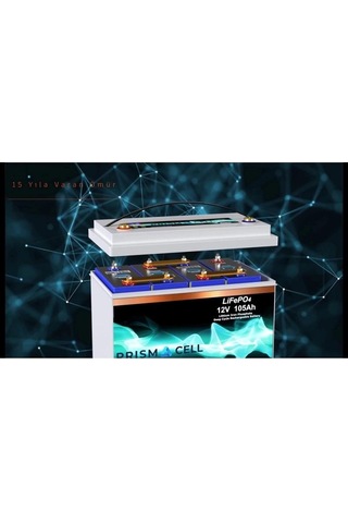 Lifepo4 Akü 105ah 12.8 Volt Turbo Fast Chargıng Karavan, Marin, Solar Yaşam Aküsü
